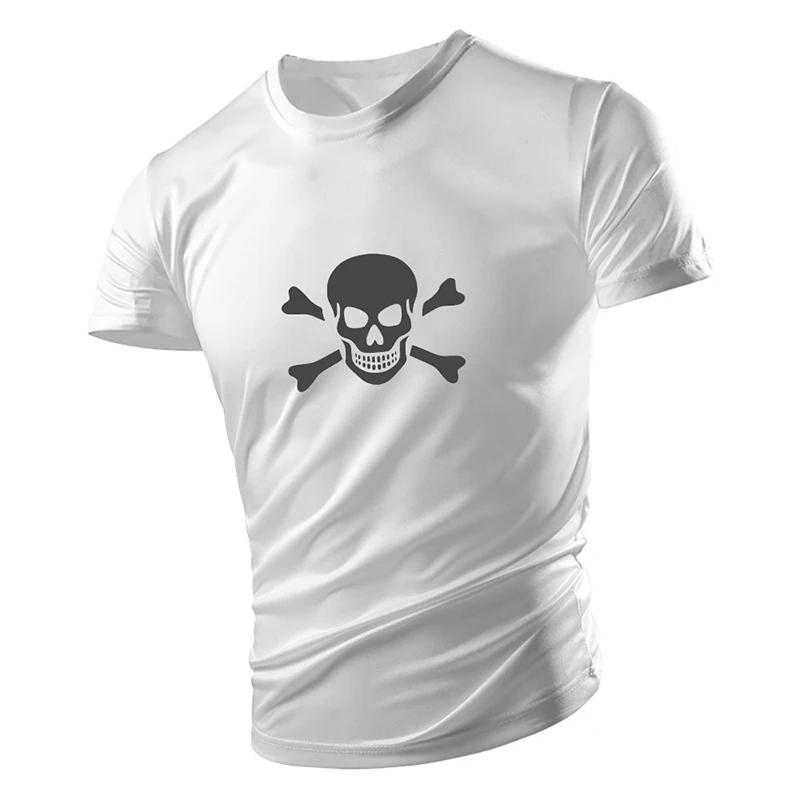 Summer Fashion Men's T-Shirts Quick-Drying Tees Shirt Smiling Face Printed Clothing For Men Boy Breathable Comfort Sport Running