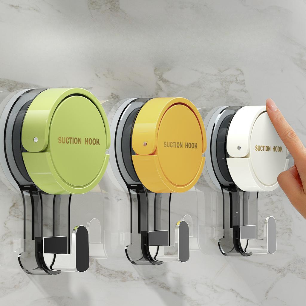 Suction Hooks Strong Vacuum Power Traceless No-Drilling Adhesive Hooks for Home Bathroom Kitchen Door Back and Toilet Area