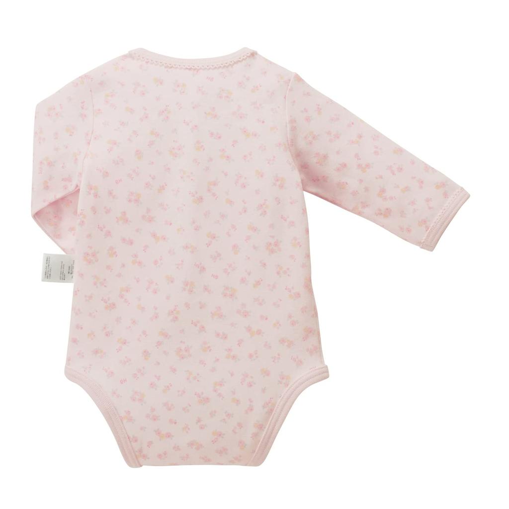 House Hot Set of 2 Long Sleeve Body Shirts [Miki Biscuits] (front Opening) 74-9935-579 (70cm, Pink)