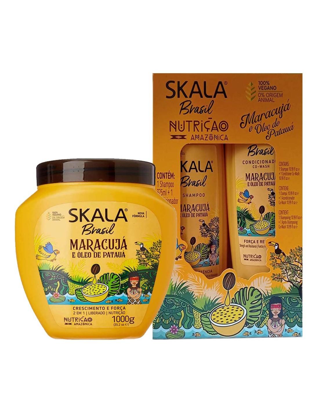 

Пакет Skala Passion Fruit and Oil Patauá для шампуня 325 мл + ревитьер 325 мл + маска 1 кг