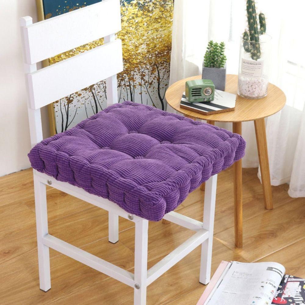 Solid Color Tufted Seat Cushion Thickened Sofa Cushion Durable Chair Mat  Office