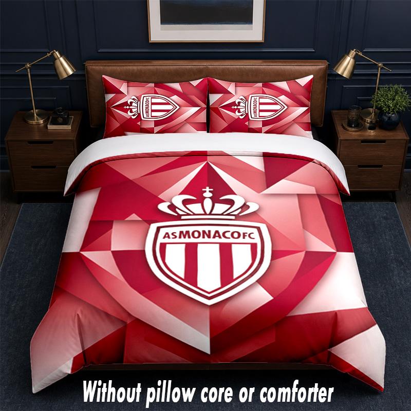 Monaco FC Design Bed Bedding Set 1 Duvet Cover + 2 Pillowcases Soft Breathable Household Bed Linens