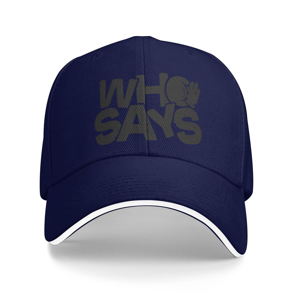LYKN Who Says Casual Baseball Cap ThamePo Series Outdoor Sports Trucker Hat Summer Breathable Men Adult y2k Funny Baseball Caps