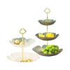 Nordic Luxury Glass 3-Tier Fruit & Snack Plate
