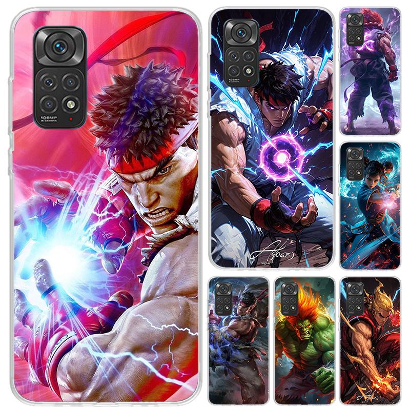 Game S-Street F-FighterS Phone Case for Xiaomi Redmi Note 15 14 14S 13 12S 12 Pro 11S 11 Plus 11T 11E 10S Soft Funda Print Shell