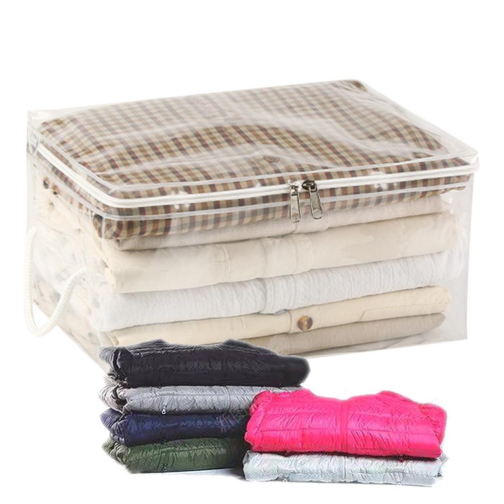 Dust-proof Large Capacity Storage Bag Quilt & Clothes Organizer With Zipper And Handles For Closet Wardrobe Household accessory