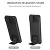 Kickstand Case for Samsung Galaxy A04 4G (164.4 x 76.3 x 9.1 mm) PC+TPU Phone Protector with Slide Camera Cover