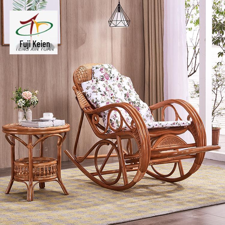Foshan Rattan Weaving Chinese-Style Living Room & Balcony Leisure Rocking Chair