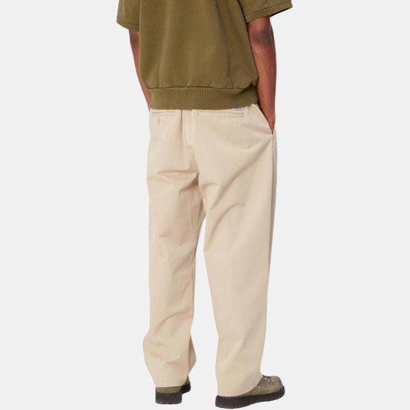 Carhartt WIP SS24 Marv Pant Solid Square Label Loose Fit Tapered Zip Casual Pants Men pants Khaki I033129-G1-06