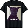Zły Larry Kot T-Shirt Damski Śmieszny Bawełniany Krótki Rękaw Letni Luźny T-shirt Kawaii Miłośnik Kotka
