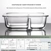 UOSO Microwave-Safe Glass Lunch Box
