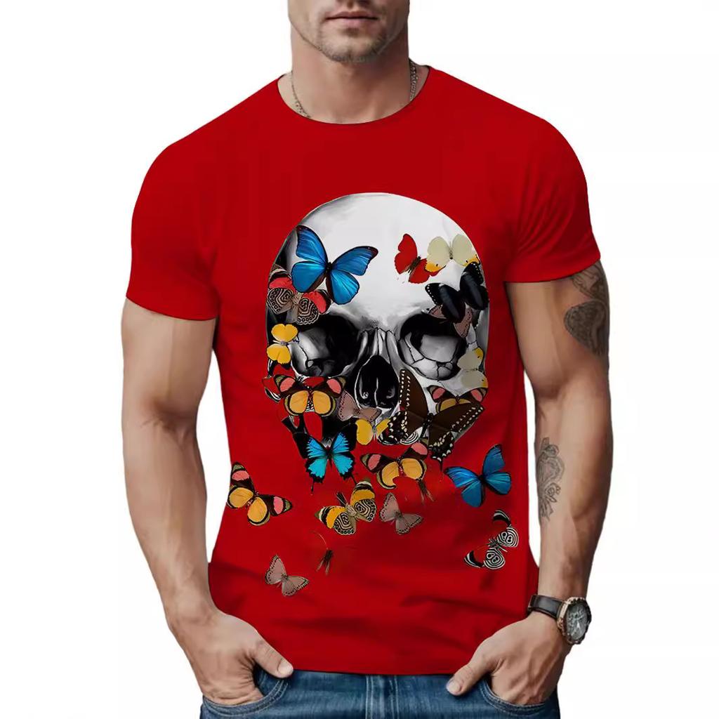 New 3D Digital Printed Summer Abstract Personality Trend Adult Men's T-shirt