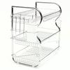 2/3 Tiers Stainless Steel Home Washing Kitchen Sink Dish Drainer Multifunction Dish Drying Rack Holder Basket