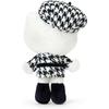 Sanrio Hello Kitty Monochrome Twin Outfit Mascot Holder for Ages 6 and Up