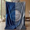 Coperta in Flanella con Stampa Calcio Brighton & Hove Albion, Coperta Morbida Calda Leggera per Divano Letto Campeggio
