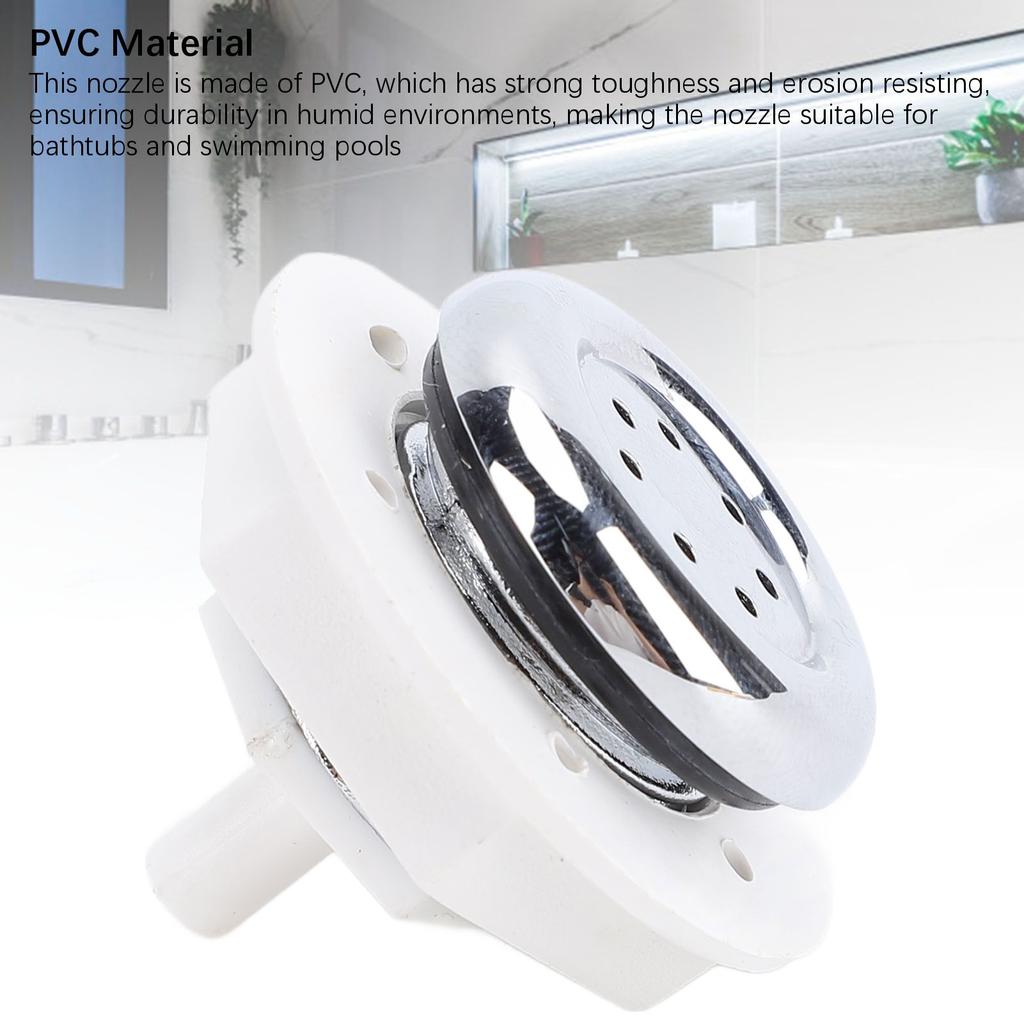 3PCS 7 Hole Nozzles PVC Material Bubble Jet Nozzle Accessory for Spa Bathtub Swimming Pool