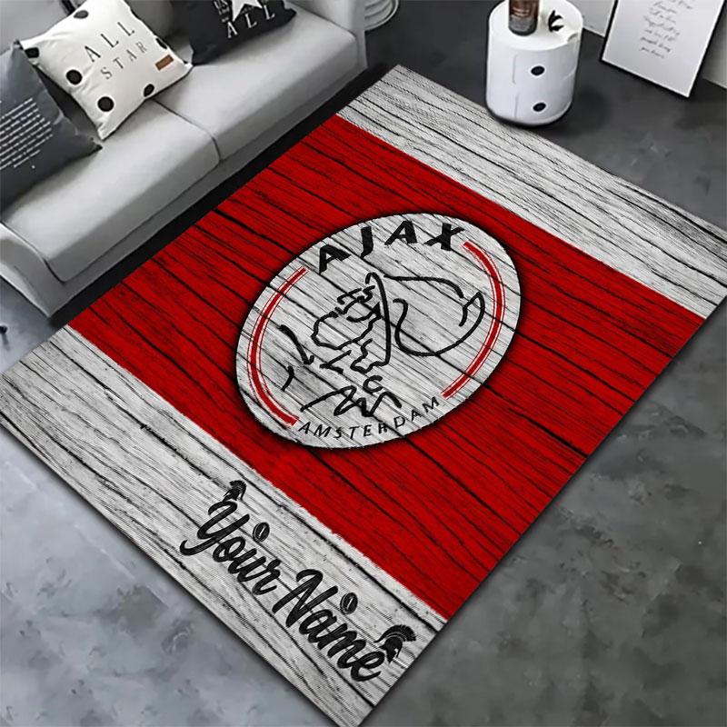 AFC Ajax Custom Name Carpet Rug for Living Room Bedroom Home Sofa Decoration,Kids Play Non-slip Floor Mat