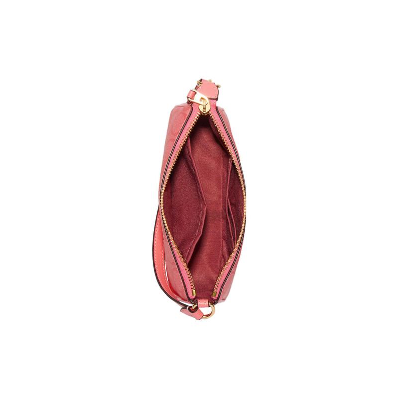 COACH Nolita 19 presbyopia coated canvas with leather clutch small size women's macaron pink