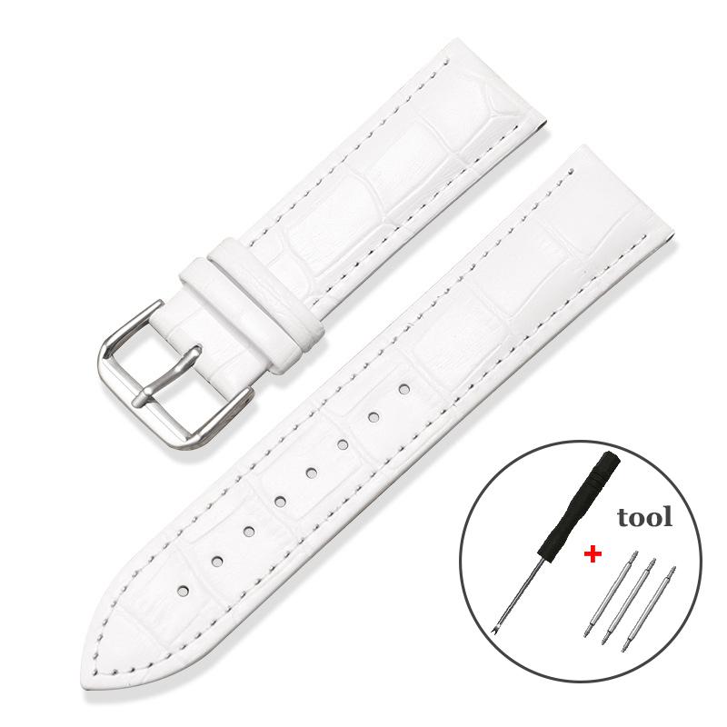 Universal Replacement Faux Leather Watch Strap Leather Watchband for Men Women 12mm 14mm 16mm 18mm 19mm 20mm 22mm 24m Watch Band