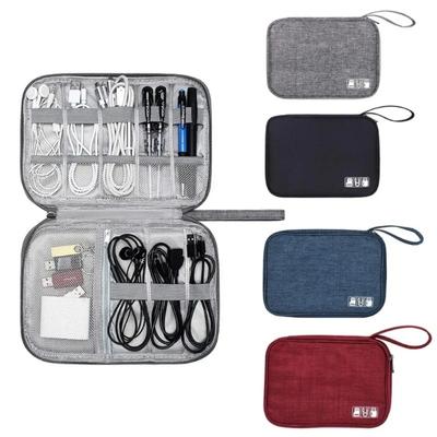 Tragbare Handy-Kabel-Aufbewahrungstasche Elektronisches Zubehör-Organizer-Tasche USB OTG Datenkabel Ladegerät Stecker Reise Wasserdicht Multifunktionaler Organizer