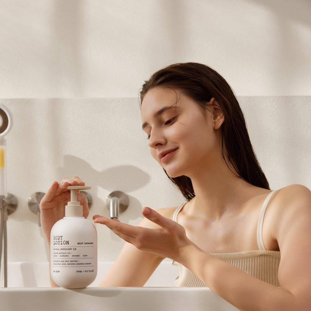 Buyauer Aroma Body Lotion Mint Lavender Fragrance, 2 units, 500ml