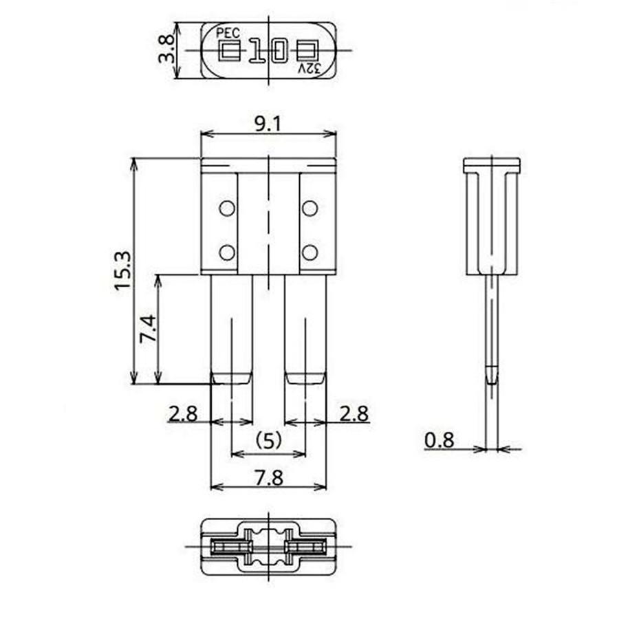 For Ford,Coolway, Mondeo Fuse Box With 140Pcs Car MICRO 2 Inserts Blade Fuse