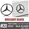 LXT3   ABS Car Original Tail Rear Trunk Star Badges Stickers For Mercedes Benz GLS SLK Class W218 2012-2018 GLA Class H247 2021-2023