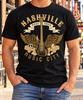Nashville Music City Shirt, Vintage Winged Guitar Tee, Tennessee Travel Souvenir, Country Rock Fan Gift, Stay True Design, Musician Birthday