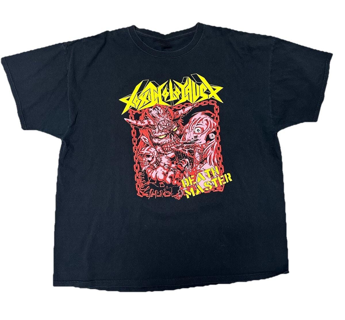 Vintage Toxic Holocaust Death Master Metal Band T-Shirt SA350 FREE SHIPPING XXXL