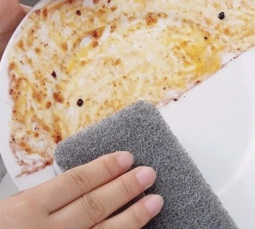 10 Pieces of Double-sided Wiping Cloth, Cleaning Cloth, and Sponge for Kitchen Use