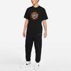 Nike Smile Floral Logo Print Round Neck Short Sleeve T-Shirt Men Tops Black DV0683-010