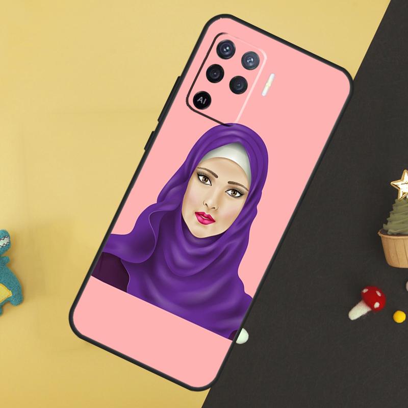 

Muslim Islamic Arabic Hijab Girl Case For Oppo A96 A76 A16 A17 A57 A60 A40 A80 A18 A38 A58 A78 A98 A15 A54 A74 A94 A6 A5 Pro OPPO A76