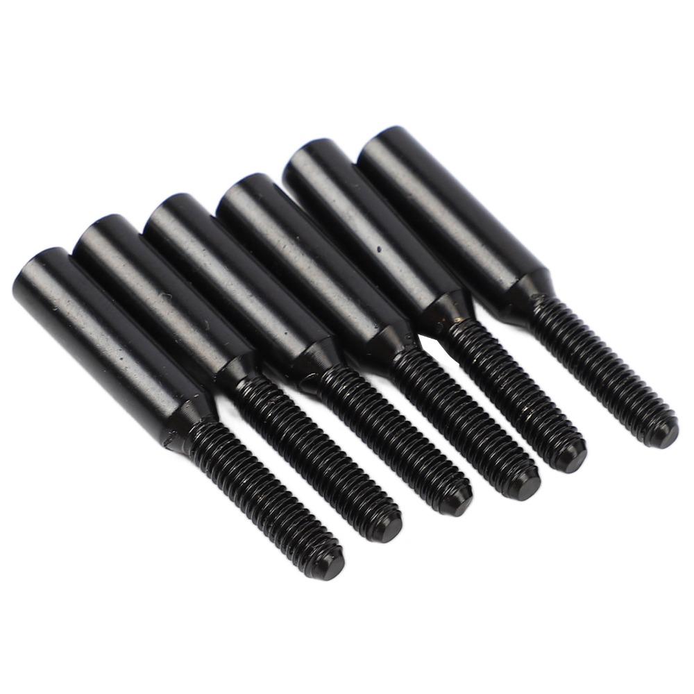 6PCS Black Hex Guitar Screws Metal Guitar Screw Set Tremolo System Screws For Electric Guitar