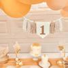 Boho 1st Birthday High Chair Banner Party Decoration for Girl Baby Shower Pink Wall Hangings Decorative for Kids Bedroom Gift