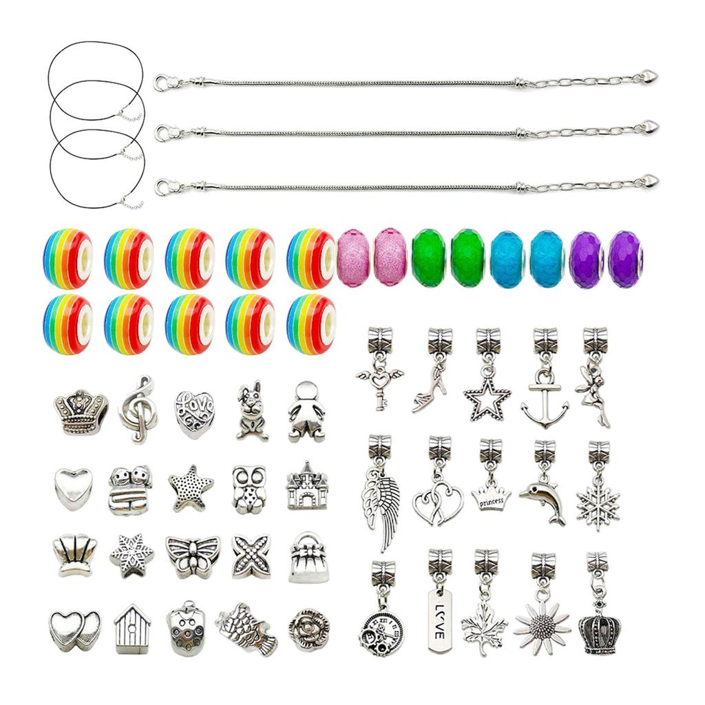 DIY Bracelet Making Kit Charms Necklace Jewelry Supplies Beads Craft Kits