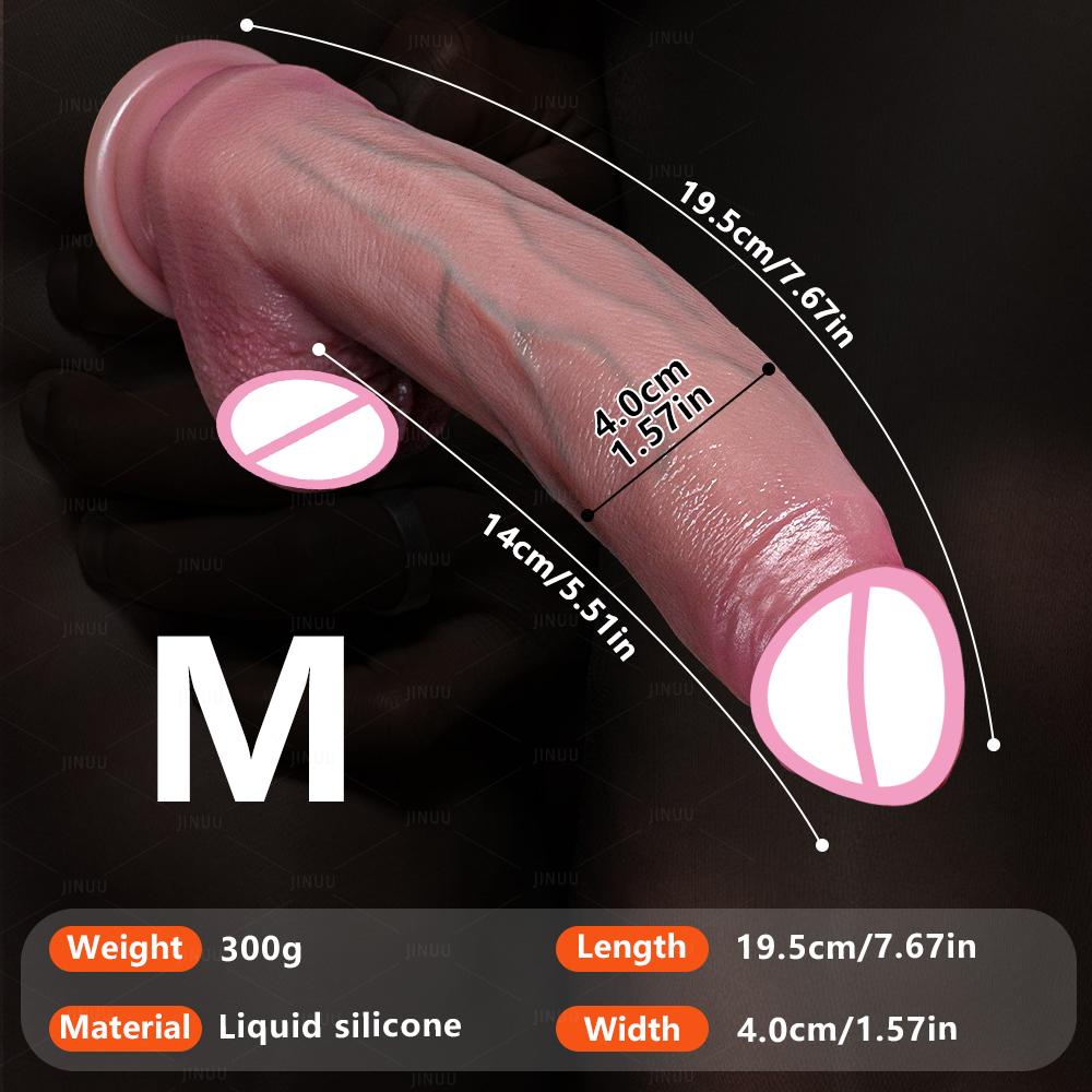 18+ Soft Big Realistic Dildo Silicone Big Penis with Suction Cup Adult Sex Toys for Woman Men Vaginal Anal Massage Stimulator