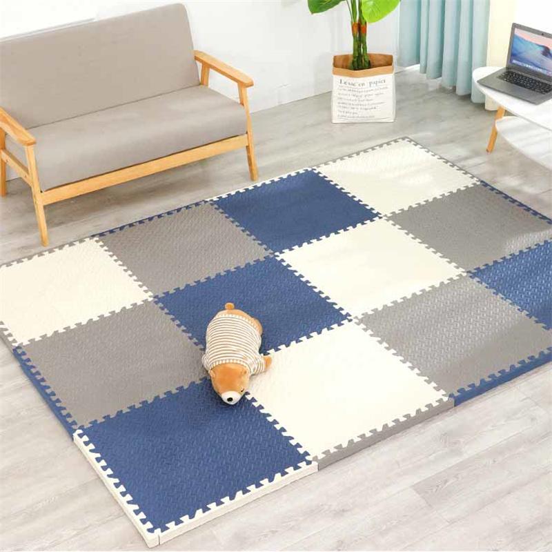 30*30cm Baby Play Mat Interlocking Foam Floor Tiles Non-Slip Puzzle Mats for Kids Room Nursery Crawling Pad
