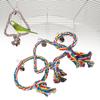 3pcs set Cotton Rope Bird Swing Toy Parrot Two Styles Cage Perch Stand Hanging Swings Toys