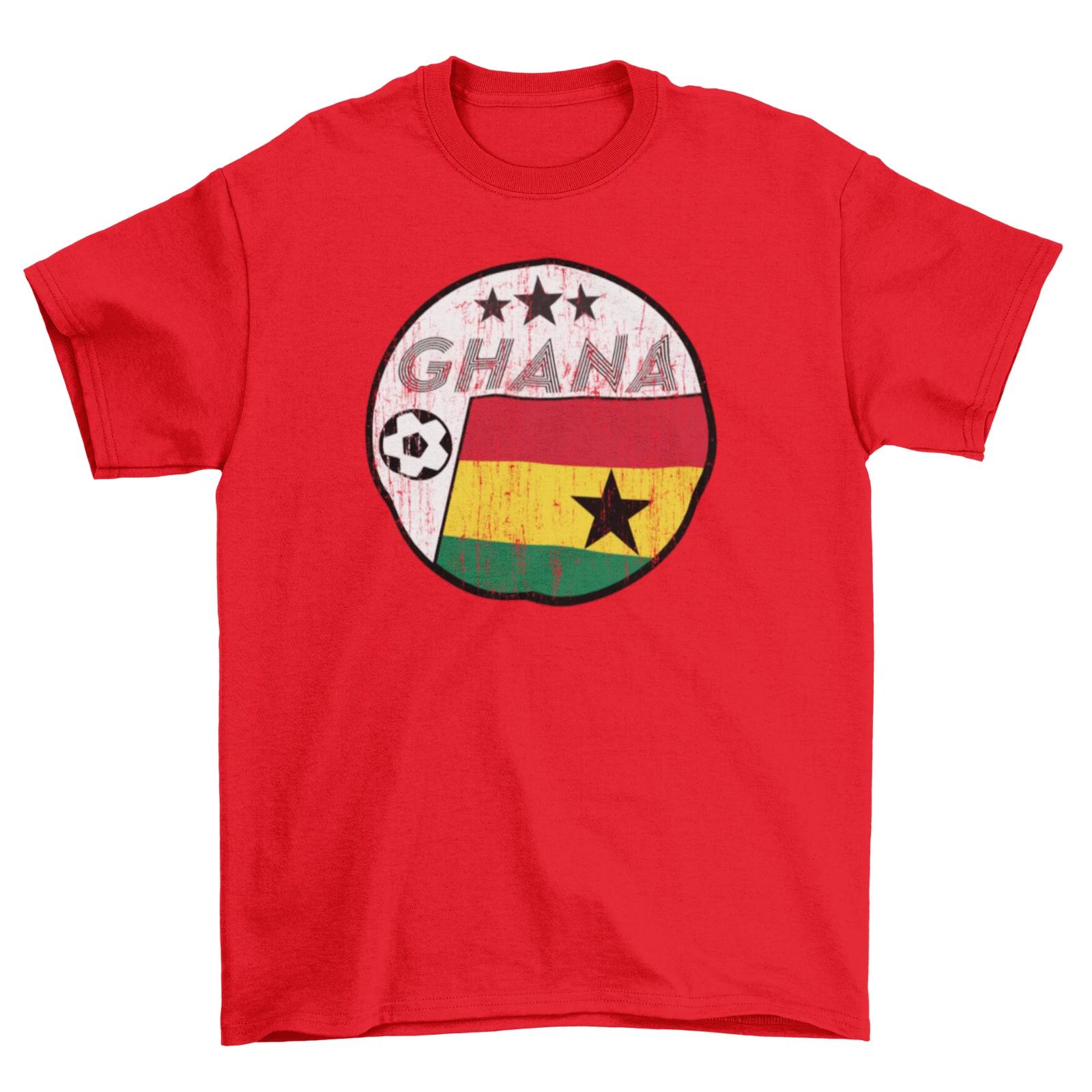 

GHANA Football T-Shirt 2026 Retro Circle, Adults Kids Or Baby, World Cup Kit 150