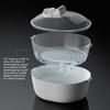 Large Capacity Defrosting Tray With Drip Basket & Transparent Cover Fast Thawing of Frozen- Food Meat Defroster- Kitchen