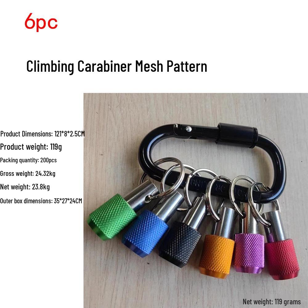 Hex Shank Keychain Socket Set with Carabiner and Extension Rod