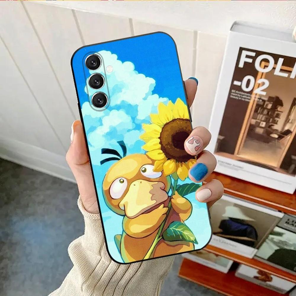 Cool-P-Psyduck Cute Phone Case For Samsung Galaxy A13,A21s,A22,A31,A32,A52,A53,A71,A80,A91 Soft Black Shell