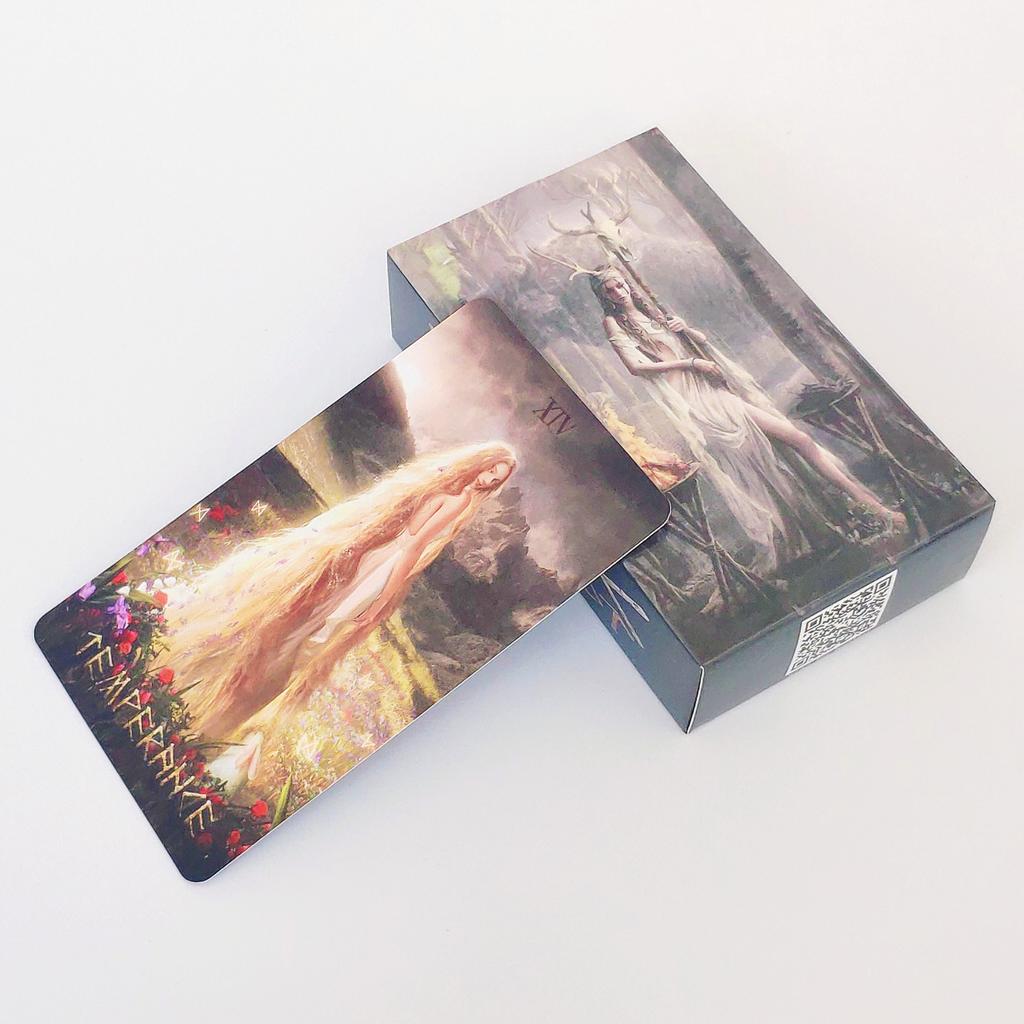 Runk Tarot Cards Oracle Cards Prophecy Fate Divination Family Party Board Game Beginner Card Fortune Telling Game