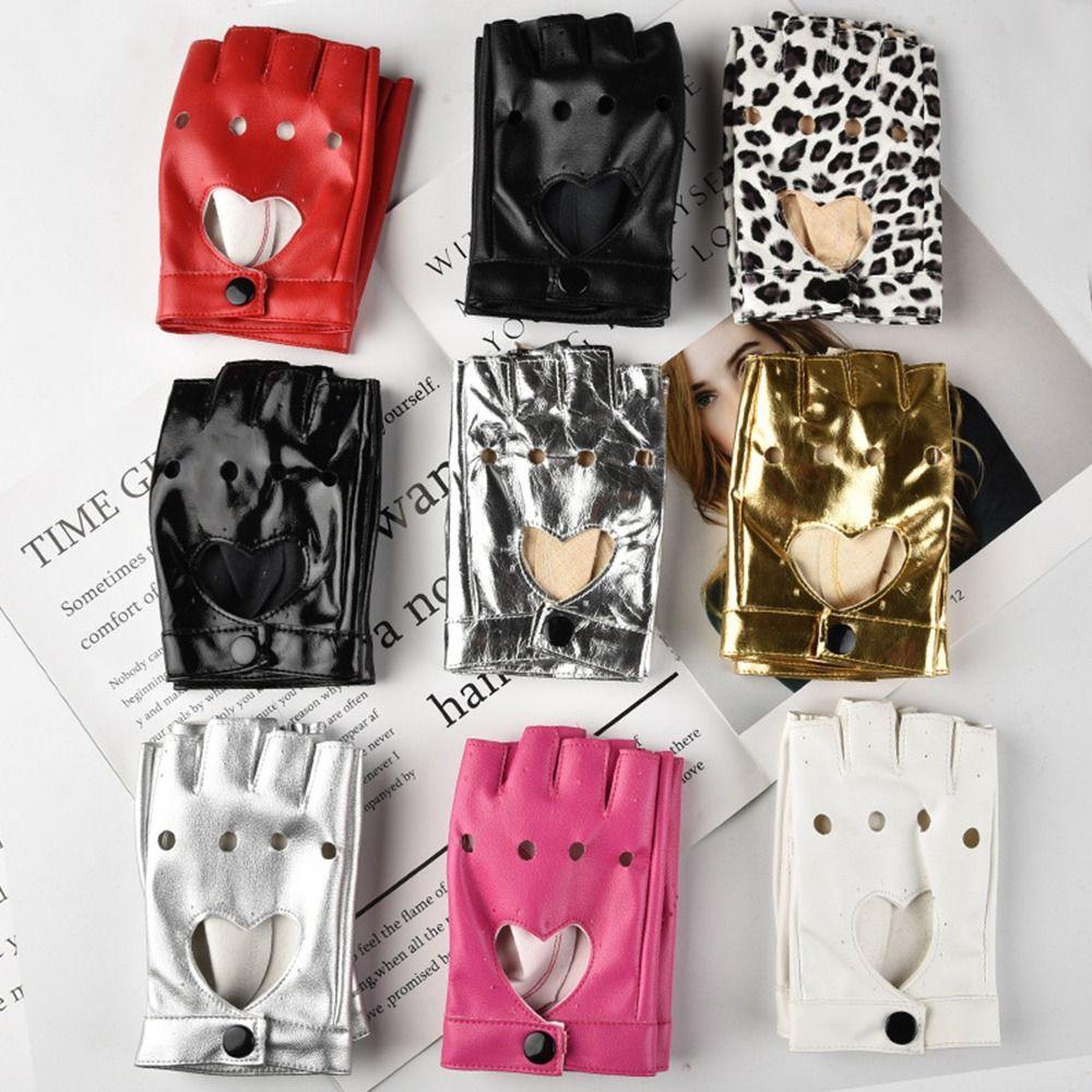 Mittens Women Men Five Finger Gloves Ladys Driving Dress PU Leather Gloves Cosplay  Mittens