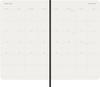Moleskine 2027 January Monthly Large Size x Black DSB12MN3Y27 Planner, Start, 12-Month Diary, (13cm 21cm), Softcover,