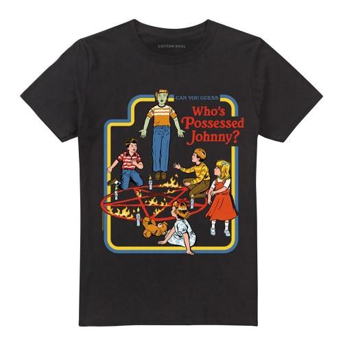 Steven Rhodes Unisex Adult Who´s Possessed Johnny T-Shirt