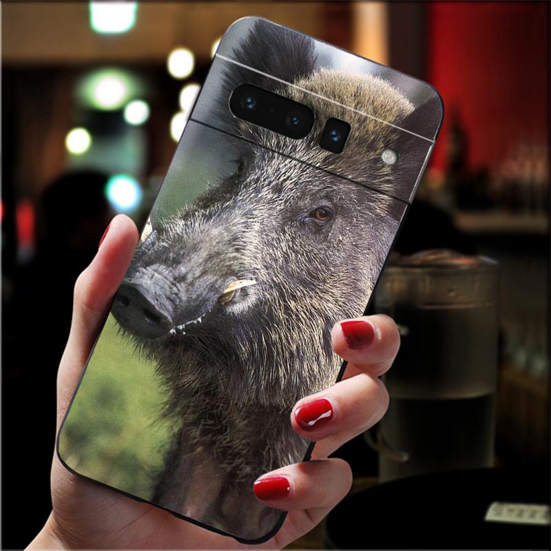 

Phone Case For Google Pixel 10 9 Pro XL 9A 8 7 6 Pro Pixel 8A 7A 6A Pixel 8 7 6 5 Animal Wild Boar Google Pixel 5