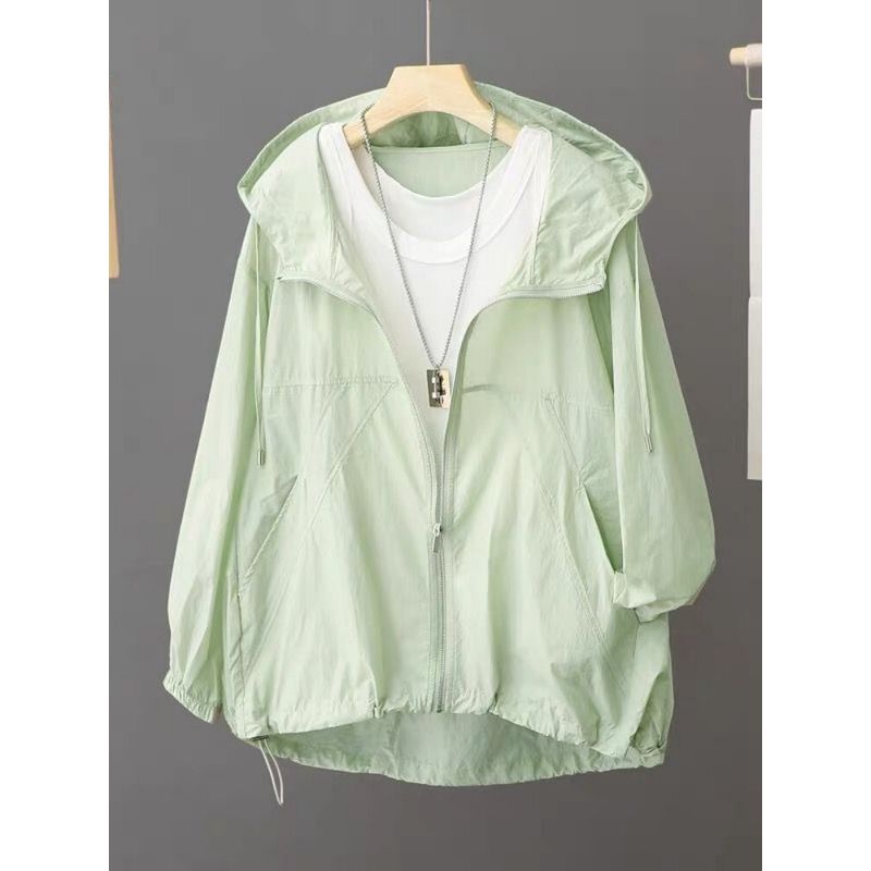 Big Sale Leak-Picking Counter Withdrawal ~ Hooded Sunscreen Outwear Loose Summer Thin Breathable Tops Lightweight Sun Protection Clothing