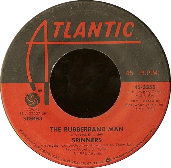 

7inch Record SPINNERS - The Rubberband Man 453355 Atlantic 1976 US Soul/Funk Used