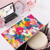 Vibrant Abstract Colorful Floral Art Gaming Mouse Pad AntiSlip Rubber Desk Mat Stitched Edges For Pc Laptop Home Office Decor